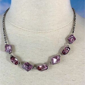 Swarovski Touchstone Crystal Shades of Pink Necklace